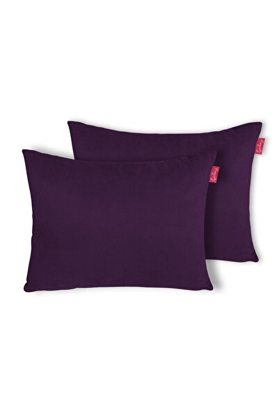 Dekoro 2'li Kırlent- Yastık 2 Adet -- Mor (45X55CM)