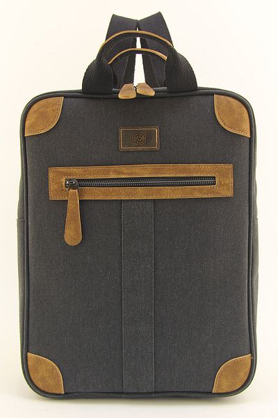 HNB Unisex Μαύρος καμβάς αδιάβροχος ανθεκτικός χαρτοφύλακας φορητού υπολογιστή 16 ιντσών (ΔΩΡΟ ΧΕΙΡΟΤΣΑΝΤΑ)