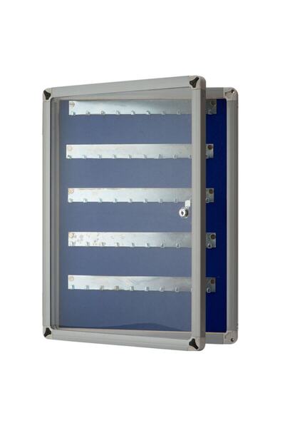 AKYAZI Anahtar Dolabı 100'lü Ince Çerçeve 55x75