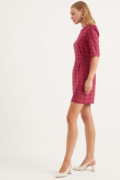 Herita Kariertes Minikleid