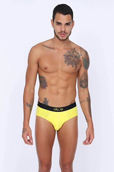 OBJE مشروط أصفر للرجال