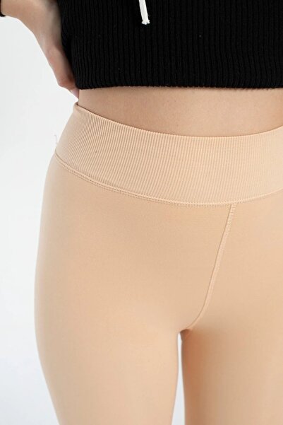 miresa Καλσόν με βελούδινο δέρμα που κρατά ζεστό χοντρό βελούδινο εσωτερικό και γούνινο χρώμα δέρματος