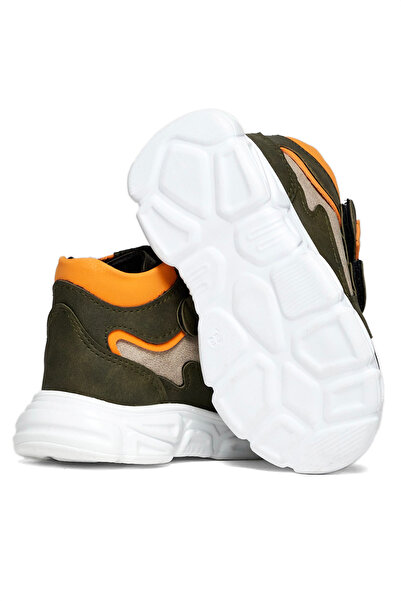 Tonny Black Dětské Unisex hnědé oranžové boty na suchý zip Comfortable Fit