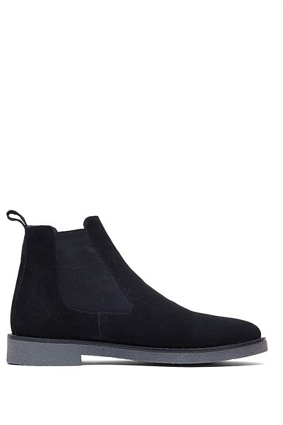 Tonny Black Ανδρικές μαύρες σουέτ Ανδρικές μπότες Comfortable Fit Suede
