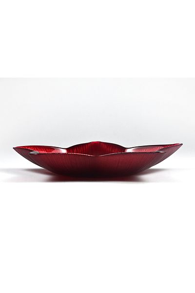 HERITAGE New Year's Red Star Presentation Serving Plate New Year Decorative Plate 23 cm