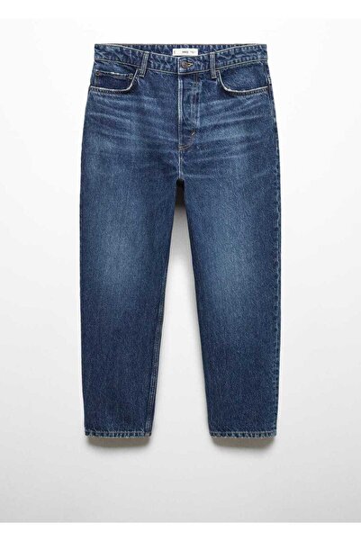 MANGO Man Cropped Tapered Loose Fit Jean