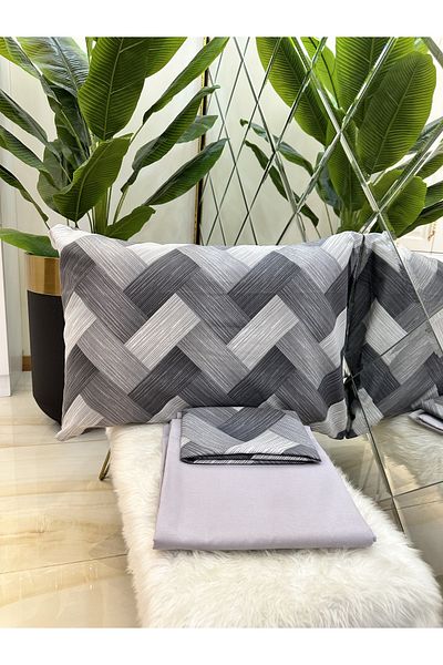 micoton Life Double Sheet Pillow Set Gray