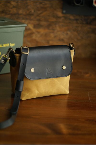 Craftelier Mini Tote Canvas & Leather Bag with Color Options
