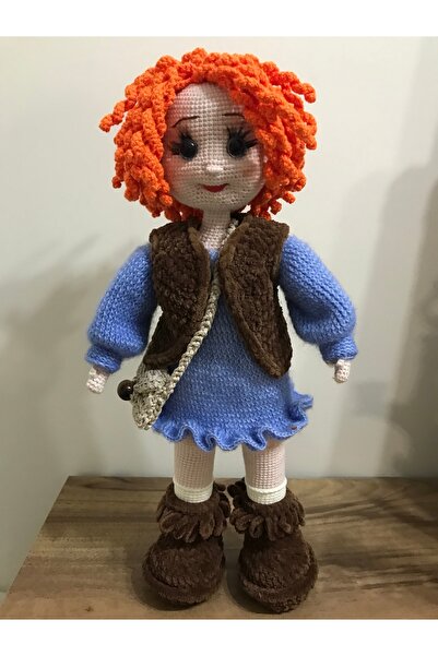 Ariestasarım AMİGURİMİ TURUNCU SAÇLI KIZ