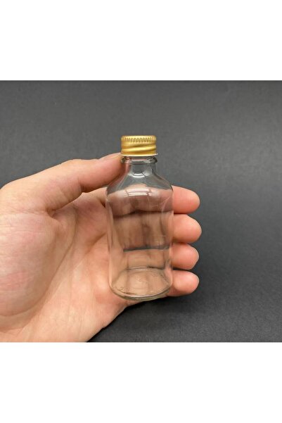 Genel Markalar 3 Adet Amber Cam Şişe Kavanoz Oda Kokusu Şişesi Gold Metal Kap...