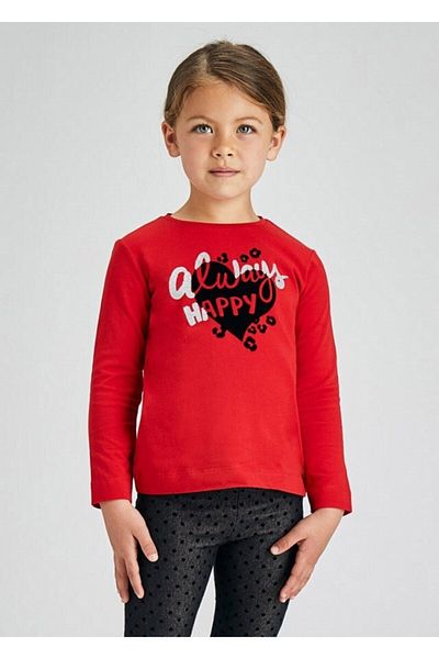 MAYORAL Girl's Happy Patterned T-shirt L21k4014