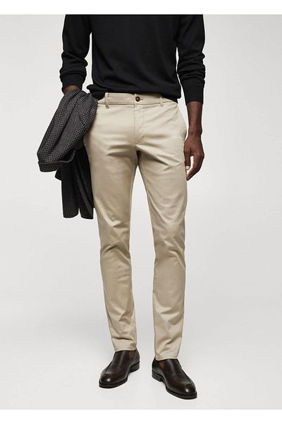 MANGO Man Cotton Skinny Chino Pants