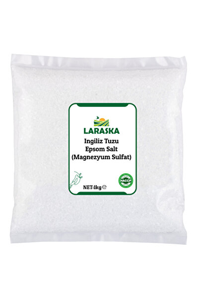 Laraska İngiliz Tuzu - Epsom Tuzu - Yenilebilir Magnezyum Sülfat 1kg - Edible...