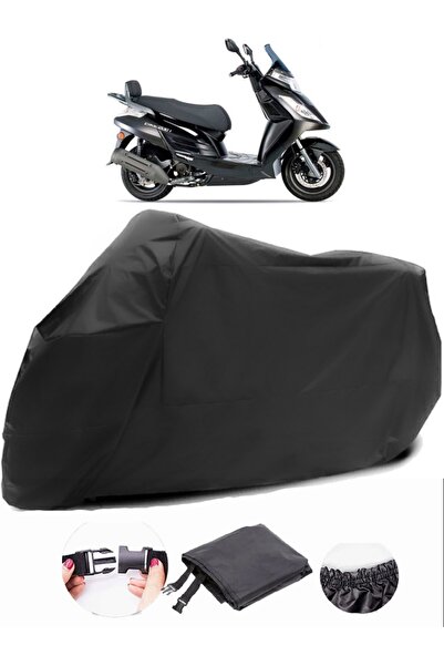 AutoZEL Kymco Dink 200i قماش مشمع أسود للدراجات النارية مقاوم للماء