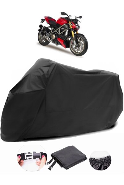 AutoZEL Ducati Streetfighter 848 قماش مشمع أسود للدراجات النارية مقاوم للماء