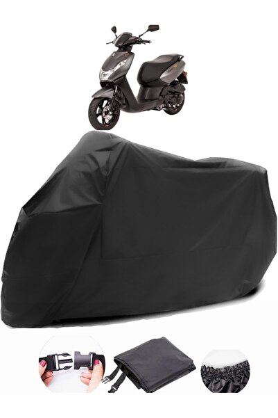 AutoZEL بيجو كيسبي 50 قماش مشمع أسود للدراجات النارية مقاوم للماء