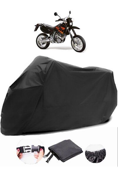 AutoZEL KTM 640 LC4 قماش متين ومقاوم للماء باللون الأسود للدراجات النارية
