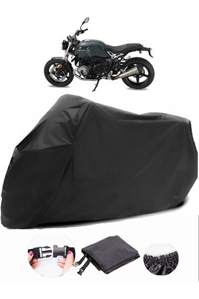 AutoZEL BMW R Nine T قماش مشمع مقاوم للماء باللون الأسود النقي للدراجات النارية