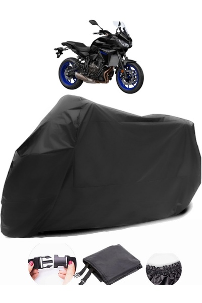 AutoZEL ياماها تراسر 700 قماش مشمع أسود للدراجات النارية مقاوم للماء