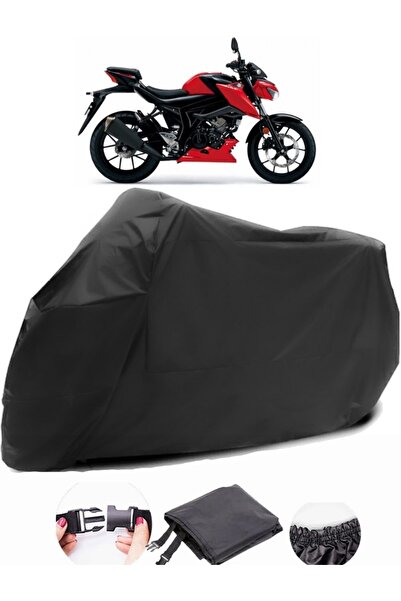AutoZEL سوزوكي GSX-S 125 قماش مشمع أسود للدراجات النارية مقاوم للماء وقماش متين