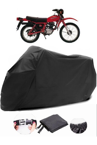 AutoZEL هوندا XL 185 S قماش متين ومقاوم للماء باللون الأسود للدراجات النارية