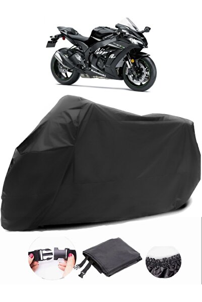 AutoZEL كاواساكي نينجا ZX-10RR قماش مشمع أسود للدراجات النارية مقاوم للماء