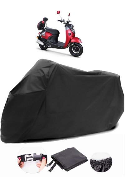 AutoZEL Kuba Trendy XC 50 أسود للدراجات النارية من القماش المشمع المقاوم للماء