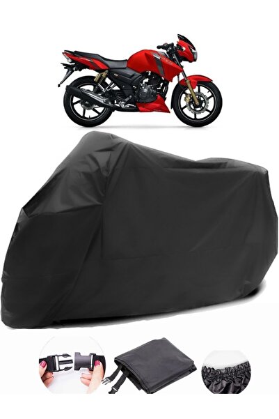 AutoZEL TVS Apache RTR 150 قماش مشمع أسود للدراجات النارية مقاوم للماء