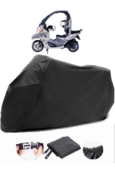 AutoZEL BMW C1 قماش مشمع مقاوم للماء باللون الأسود للدراجات النارية