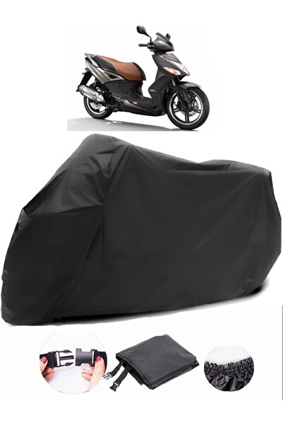 AutoZEL Kymco Agility City 125 قماش مشمع أسود للدراجات النارية مقاوم للماء