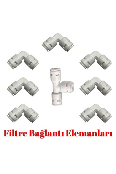 L&G PREMİUM Su Arıtma Cihazı Filtre Bağlantı Parça Seti Quick ( Geçmeli ) Yed...