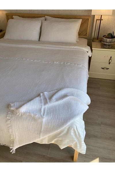 YASEMİNİNEVİ White Muslin Pillow