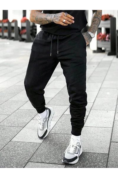 FUNSTYLE Μαύρο Jogger Basic Sweatpants