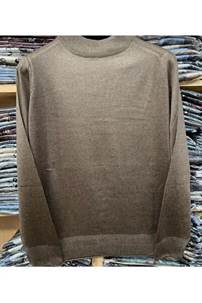 KURAFF Men's Half Fisherman Plain Knitwear Sweater