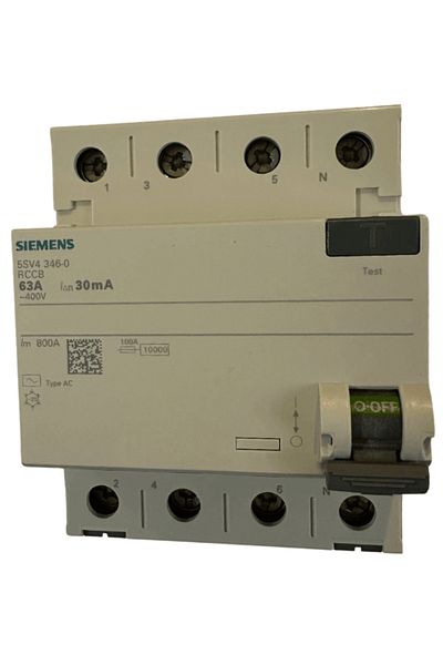 Siemens 63A 30mA 4pol Residual Current Relay
