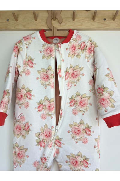 KEY KIDS كيس نوم للأطفال مصنوع من القطن على شكل زهور عتيقة بطول 2.5 توغ