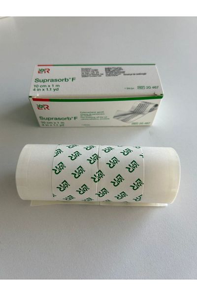 Lohmann & Rauscher غطاء خياطة الجروح بطول 10 سم × 1 متر من Suprasorb F