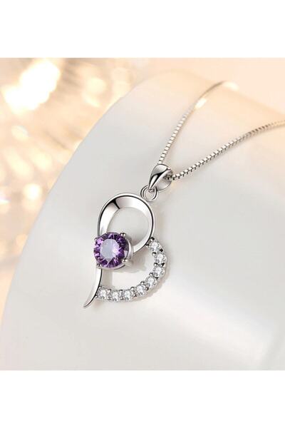 Modaadresiniz Sevgiliye Eşe Anneye Hediye 925 Ayar Gümüş Zirkon Kristal Taşlı...