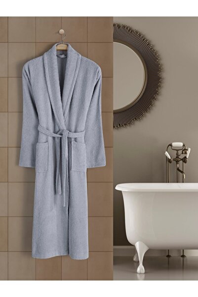 Eymir Home Collection Büyük Yetişkin Bornoz Bukle Şalyaka