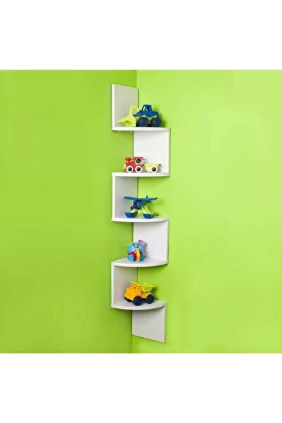 Rual Kids Bebek&Çocuk Odası Dekoratif Modern Geometrik Köşeli Duvar Rafı Köşe...