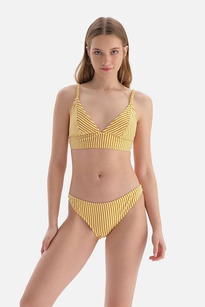 Dagi Gelbe Bikinihose mit niedriger Taille