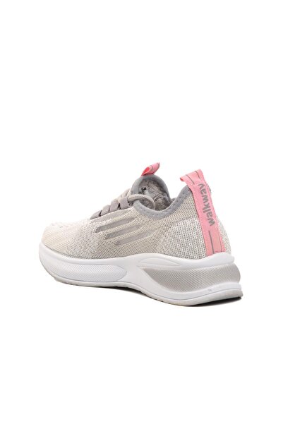 WALKWAY Ravello-f Black Ornamental Laced Mesh Children's Sports Shoes