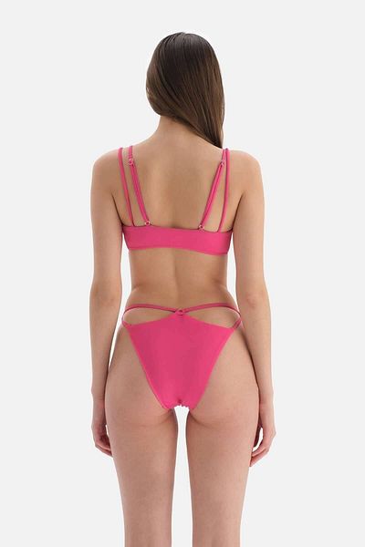 Dagi Fuchsiafarbene brasilianische Bikinihose mit String-Detail