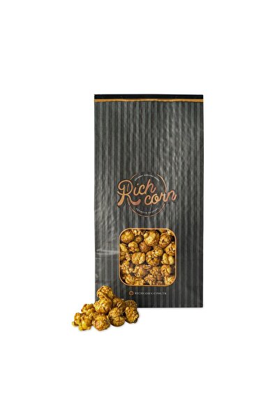 Rich Corn Gurme Patlamış Mısırları, Karamel Popcorn, Büyük Organik Paket 300gr