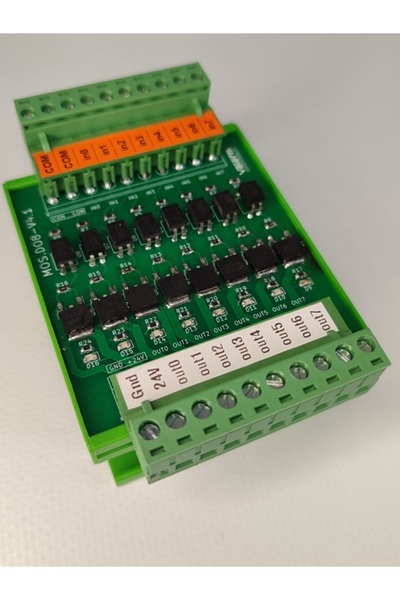VALERM Dc 8 Kanal Solid State Role Transistör Kartı Pnp-npn (SSR) Mos-08-v4