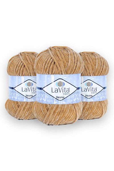 Lavita Прежда Velurex Baby 3-Pack Amigurumi прежда за ръчно плетене Taka прежда (1038)