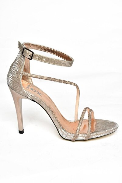 Fox Shoes S997004114 Bronze Glitter Thin Heeled Evening Dress Shoes