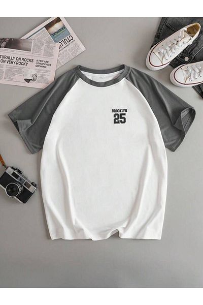 Machetta Unisex Brooklyn 25 Έγχρωμο μπλουζάκι Oversize με μανίκια