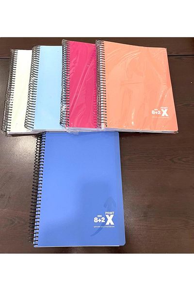 Gıpta PRINT-X СПИРАЛЕН СЕПАРАТОР ОТ ПП. КОРИЦА ЗА БЕЛЕЖКА А4 200 ШРИФТ. 8+2