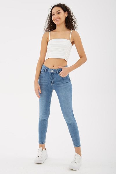 Fashion Friends 23K0565K1 Fashion Friends Women's Jean Pants A.Blue
